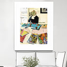 Calm #2 A Good Read by Mark Fraley on GIANT ART - black contemporary