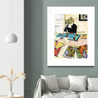 Calm #2 A Good Read by Mark Fraley on GIANT ART - black contemporary