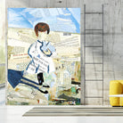 Calm #3 Nebraska Bunny by Mark Fraley on GIANT ART - beige contemporary