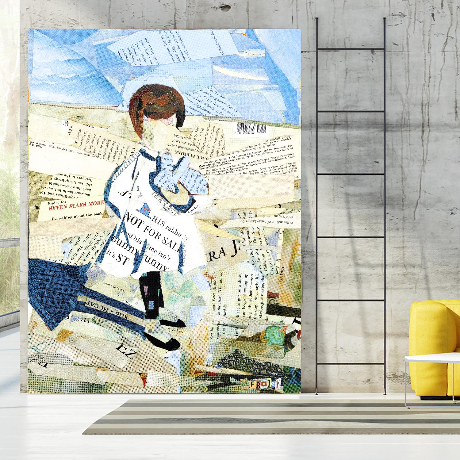 Calm #3 Nebraska Bunny by Mark Fraley on GIANT ART - beige contemporary