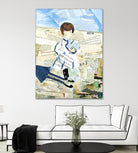 Calm #3 Nebraska Bunny by Mark Fraley on GIANT ART - beige contemporary