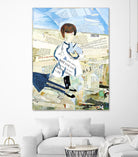 Calm #3 Nebraska Bunny by Mark Fraley on GIANT ART - beige contemporary