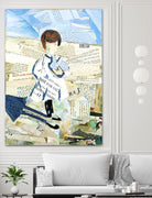 Calm #3 Nebraska Bunny by Mark Fraley on GIANT ART - beige contemporary