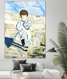 Calm #3 Nebraska Bunny by Mark Fraley on GIANT ART - beige contemporary