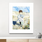 Calm #3 Nebraska Bunny by Mark Fraley on GIANT ART - beige contemporary