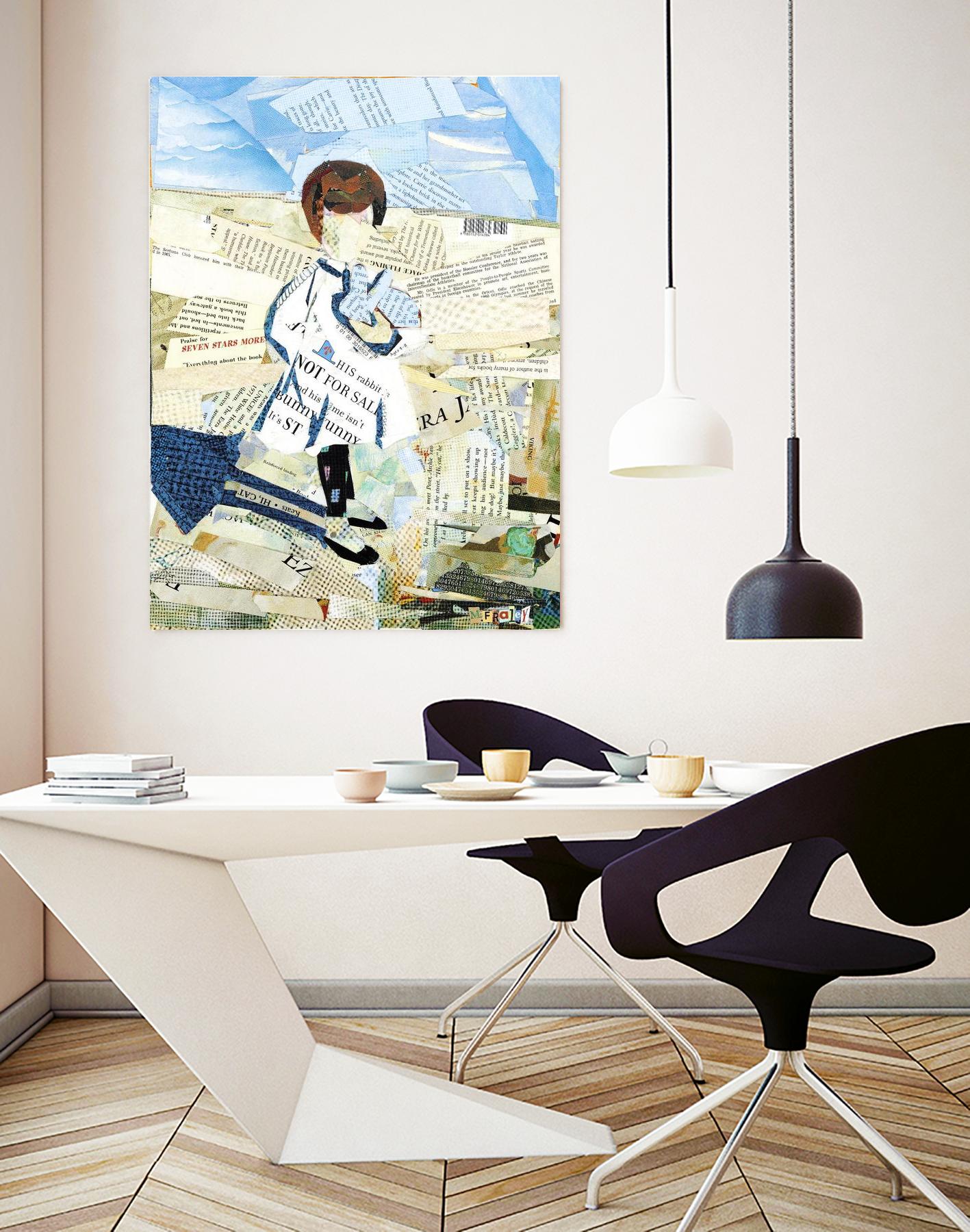 Calm #3 Nebraska Bunny by Mark Fraley on GIANT ART - beige contemporary