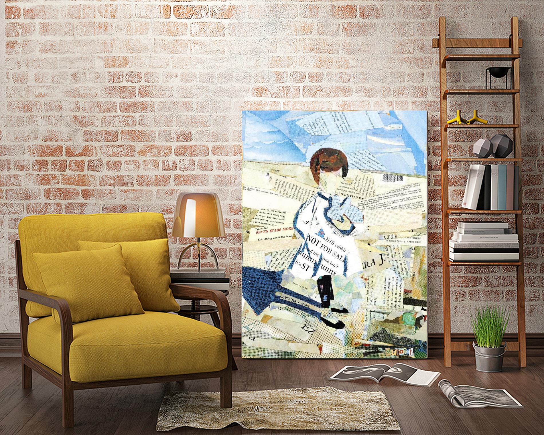 Calm #3 Nebraska Bunny by Mark Fraley on GIANT ART - beige contemporary