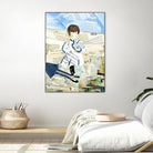 Calm #3 Nebraska Bunny by Mark Fraley on GIANT ART - beige contemporary