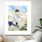 Calm #3 Nebraska Bunny by Mark Fraley on GIANT ART - beige contemporary