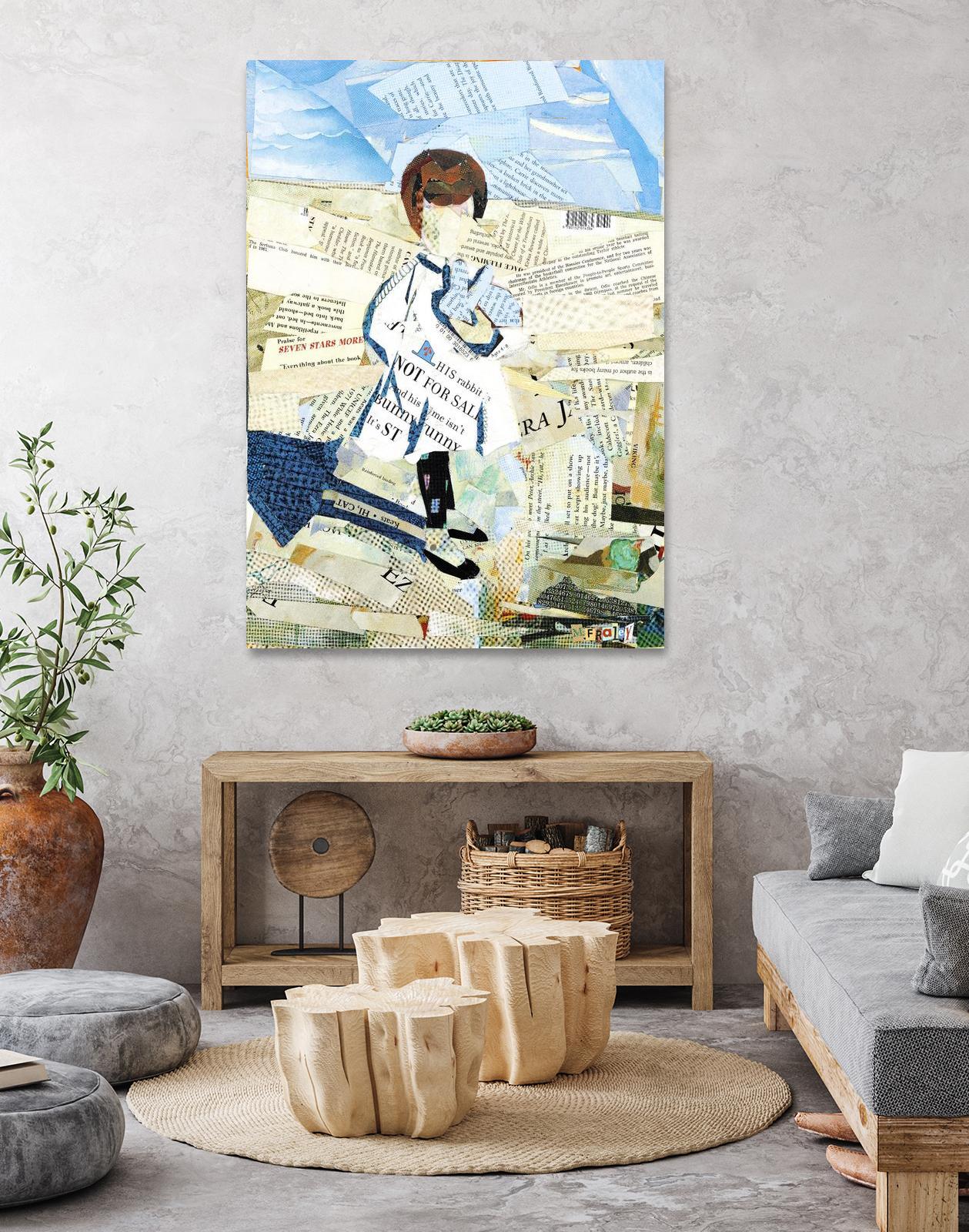 Calm #3 Nebraska Bunny by Mark Fraley on GIANT ART - beige contemporary