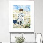 Calm #3 Nebraska Bunny by Mark Fraley on GIANT ART - beige contemporary