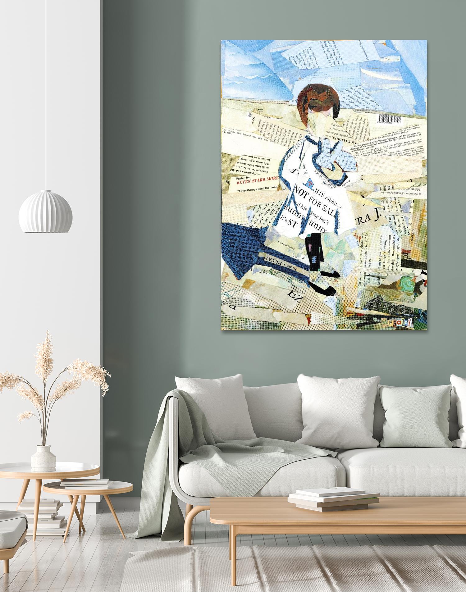 Calm #3 Nebraska Bunny by Mark Fraley on GIANT ART - beige contemporary