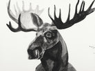 Watercolor Moose by Ben Gordon on GIANT ART - black animals