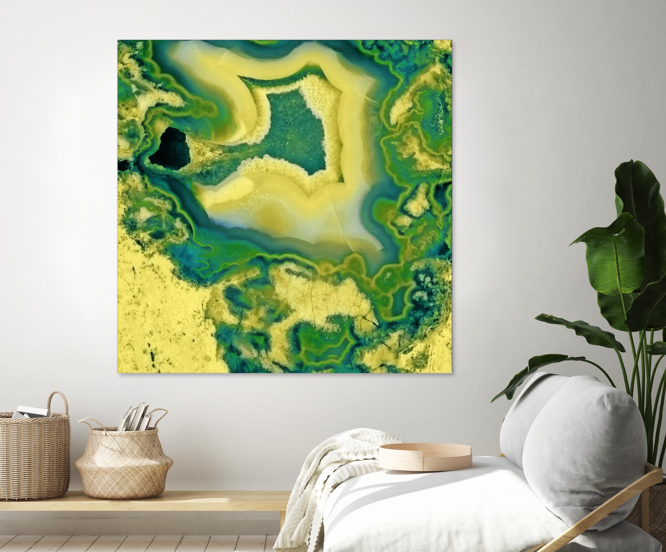 Mineral Rings Geode by GI ArtLab on GIANT ART - green abstract