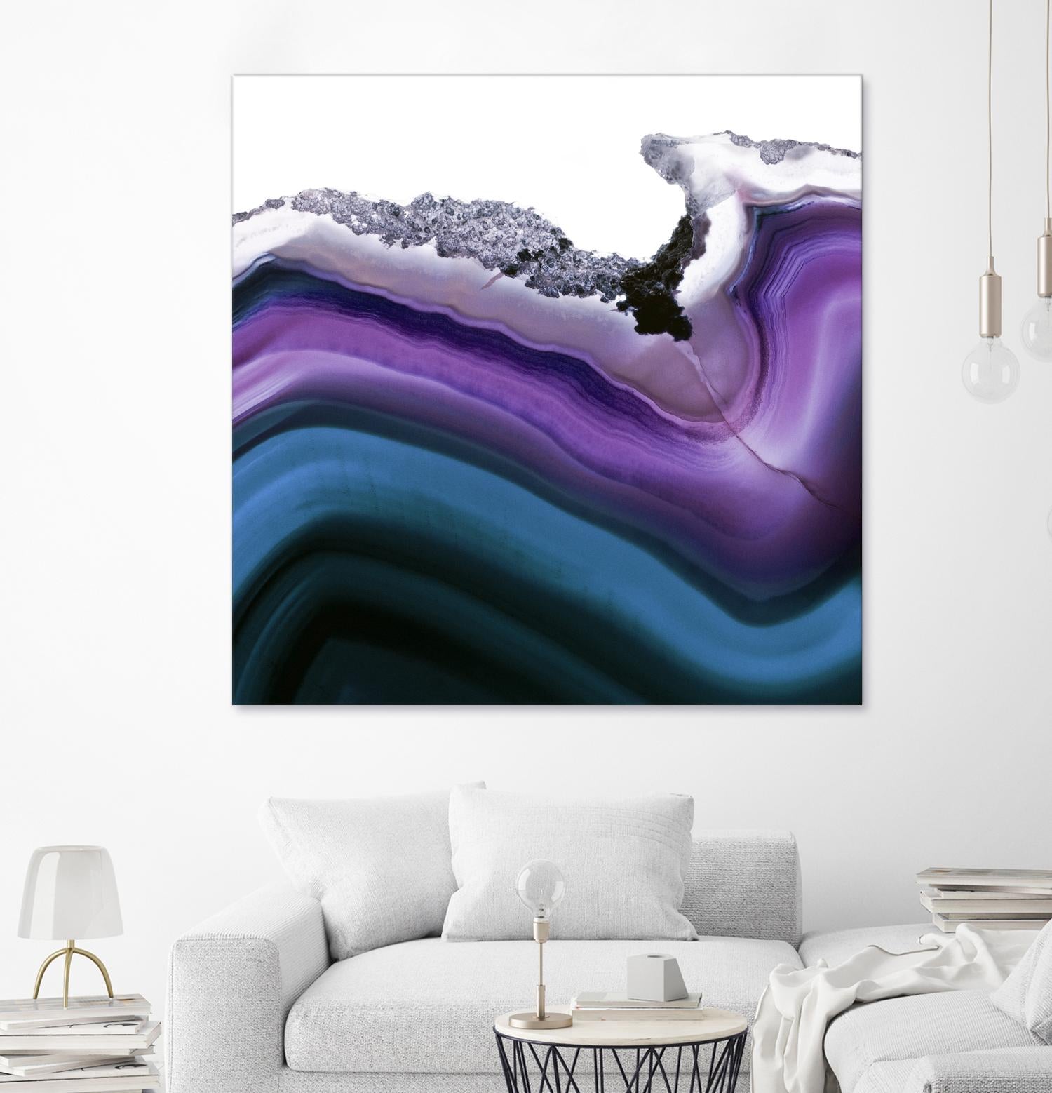 Aster Agate A by GI ArtLab on GIANT ART - blue abstract