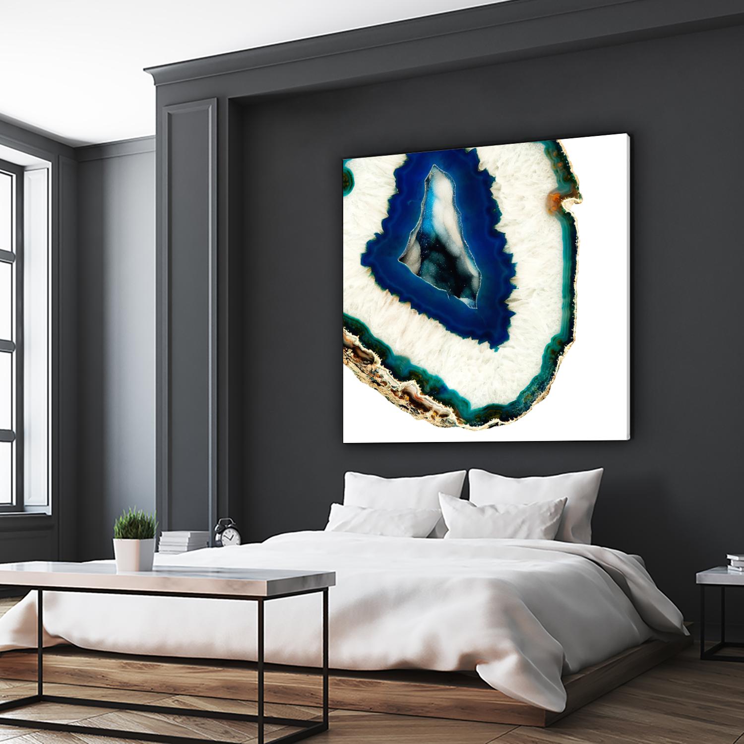 Mediterranean Agate A by GI ArtLab on GIANT ART - blue abstract agate