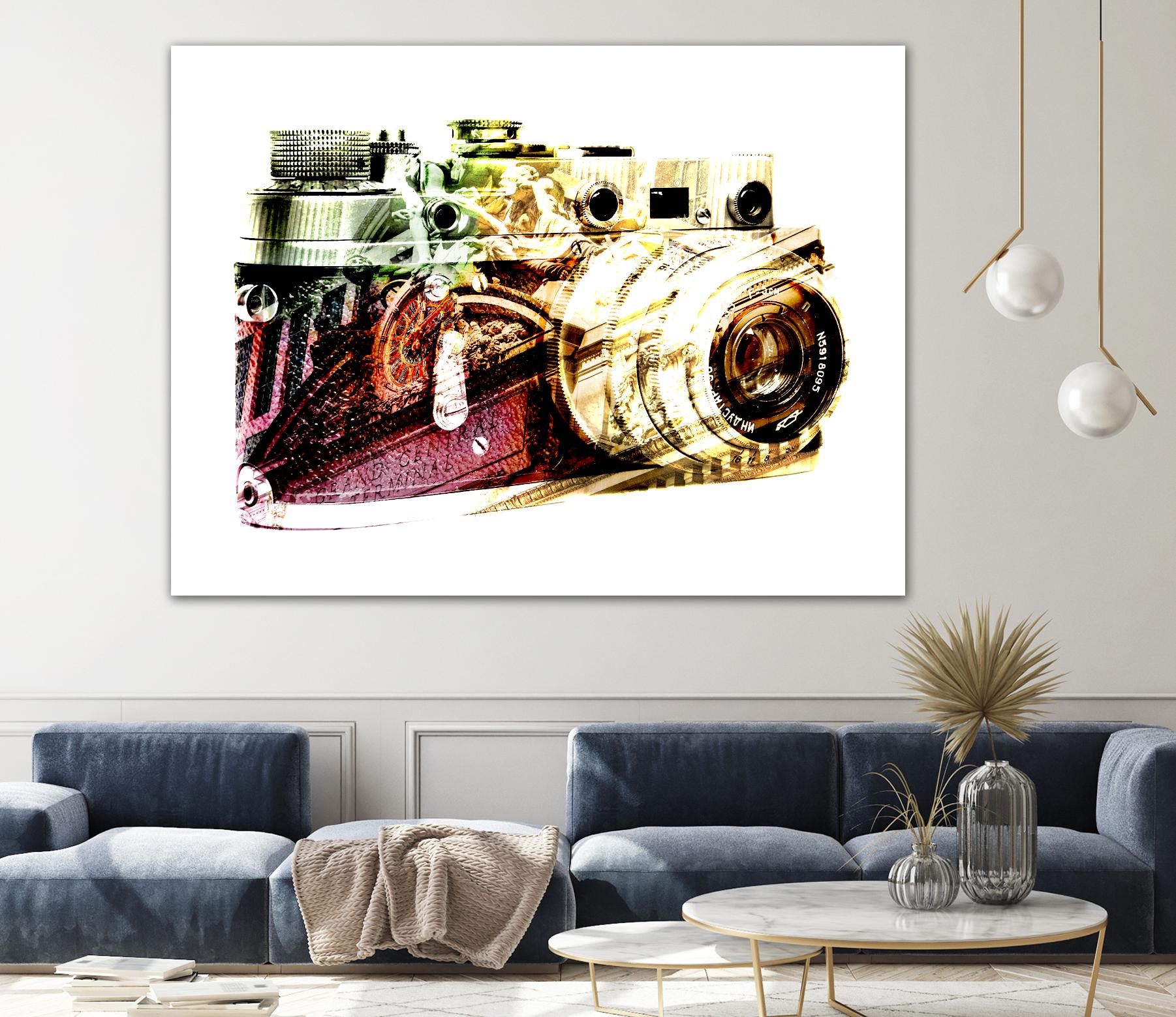 Grand Central Snapshot by GI ArtLab on GIANT ART - yellow pop art - alternative