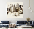 New York Waterfront B by GI ArtLab on GIANT ART - black city scene