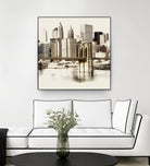New York Waterfront B by GI ArtLab on GIANT ART - black city scene