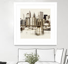 New York Waterfront B by GI ArtLab on GIANT ART - black city scene