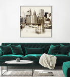 New York Waterfront B by GI ArtLab on GIANT ART - black city scene