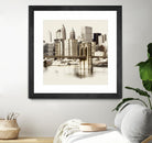 New York Waterfront B by GI ArtLab on GIANT ART - black city scene
