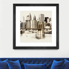 New York Waterfront B by GI ArtLab on GIANT ART - black city scene