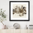 New York Waterfront B by GI ArtLab on GIANT ART - black city scene