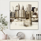 New York Waterfront B by GI ArtLab on GIANT ART - black city scene