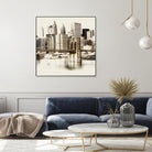 New York Waterfront B by GI ArtLab on GIANT ART - black city scene