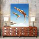 High Dive by Gregory Garrett on GIANT ART - white contemporary