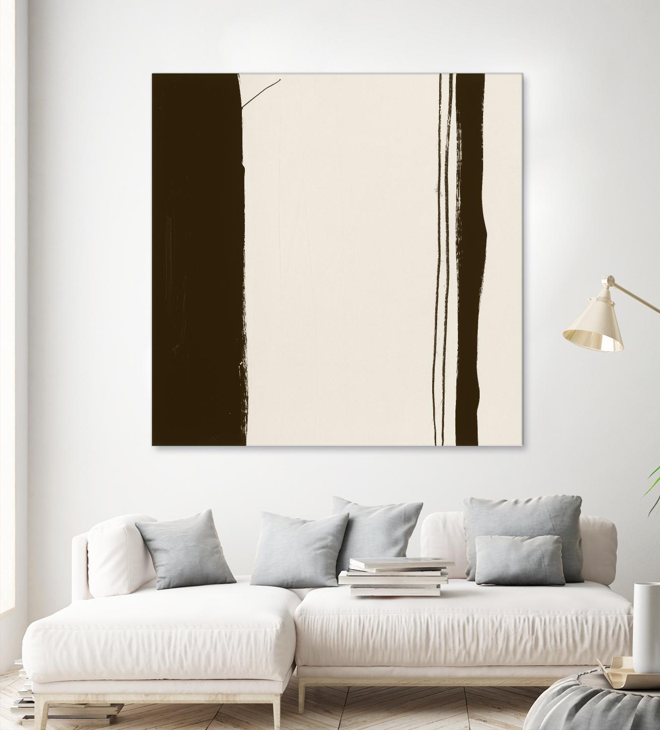 Sepia G by Franka Palek on GIANT ART - beige abstract