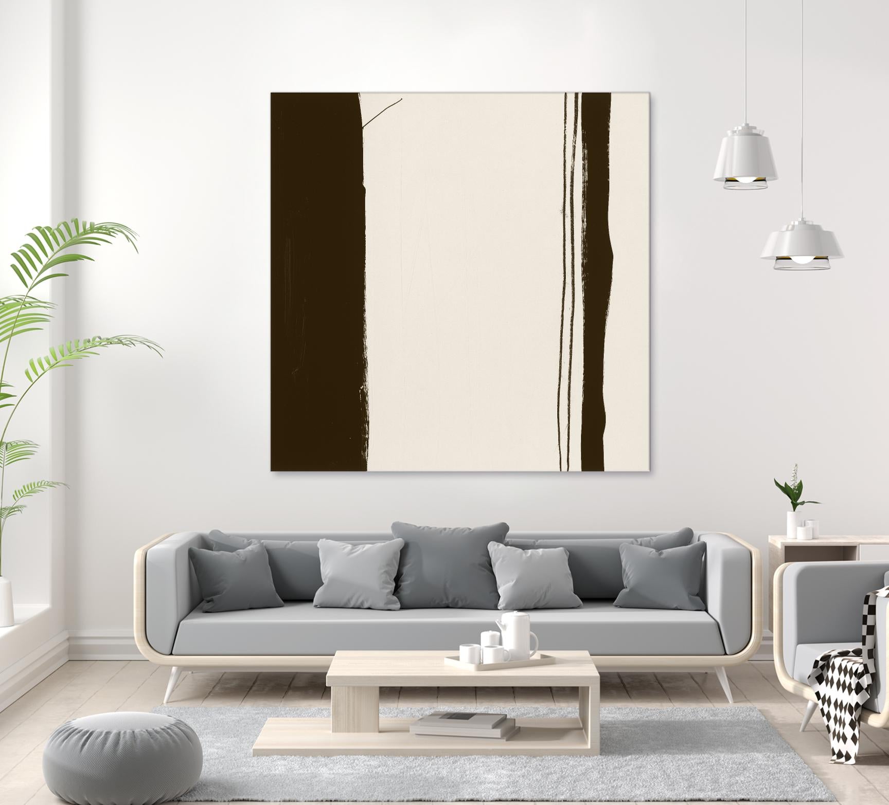 Sepia G by Franka Palek on GIANT ART - beige abstract