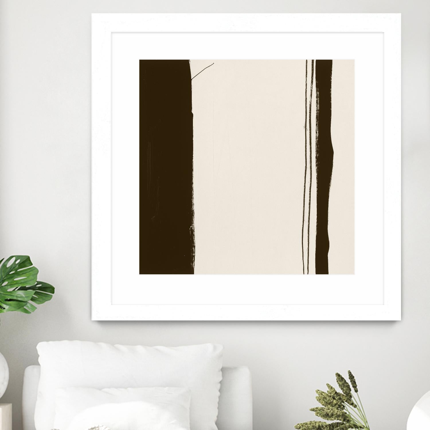 Sepia G by Franka Palek on GIANT ART - beige abstract