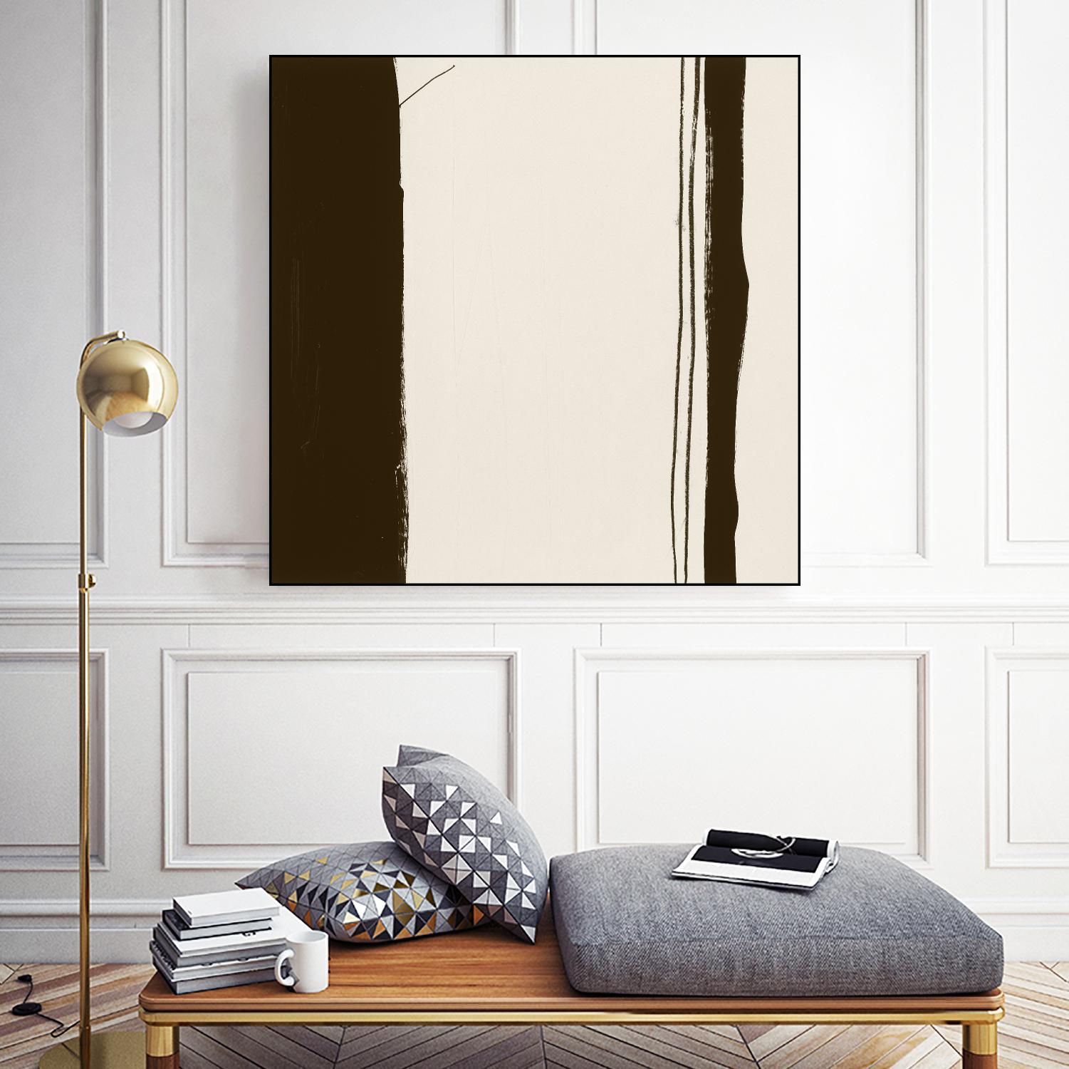 Sepia G by Franka Palek on GIANT ART - beige abstract