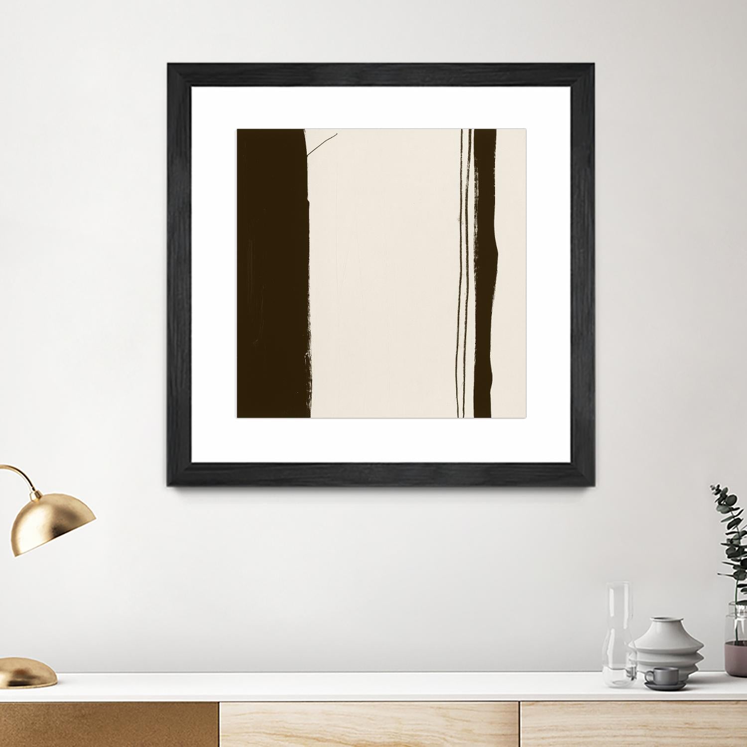 Sepia G by Franka Palek on GIANT ART - beige abstract