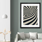 Black Swirls D by THE Studio on GIANT ART - beige abstract