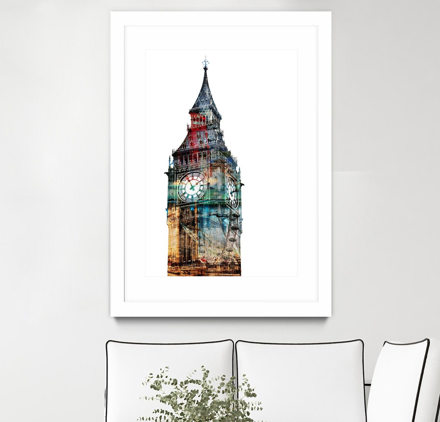 London Spirit by THE Studio on GIANT ART - blue city scene