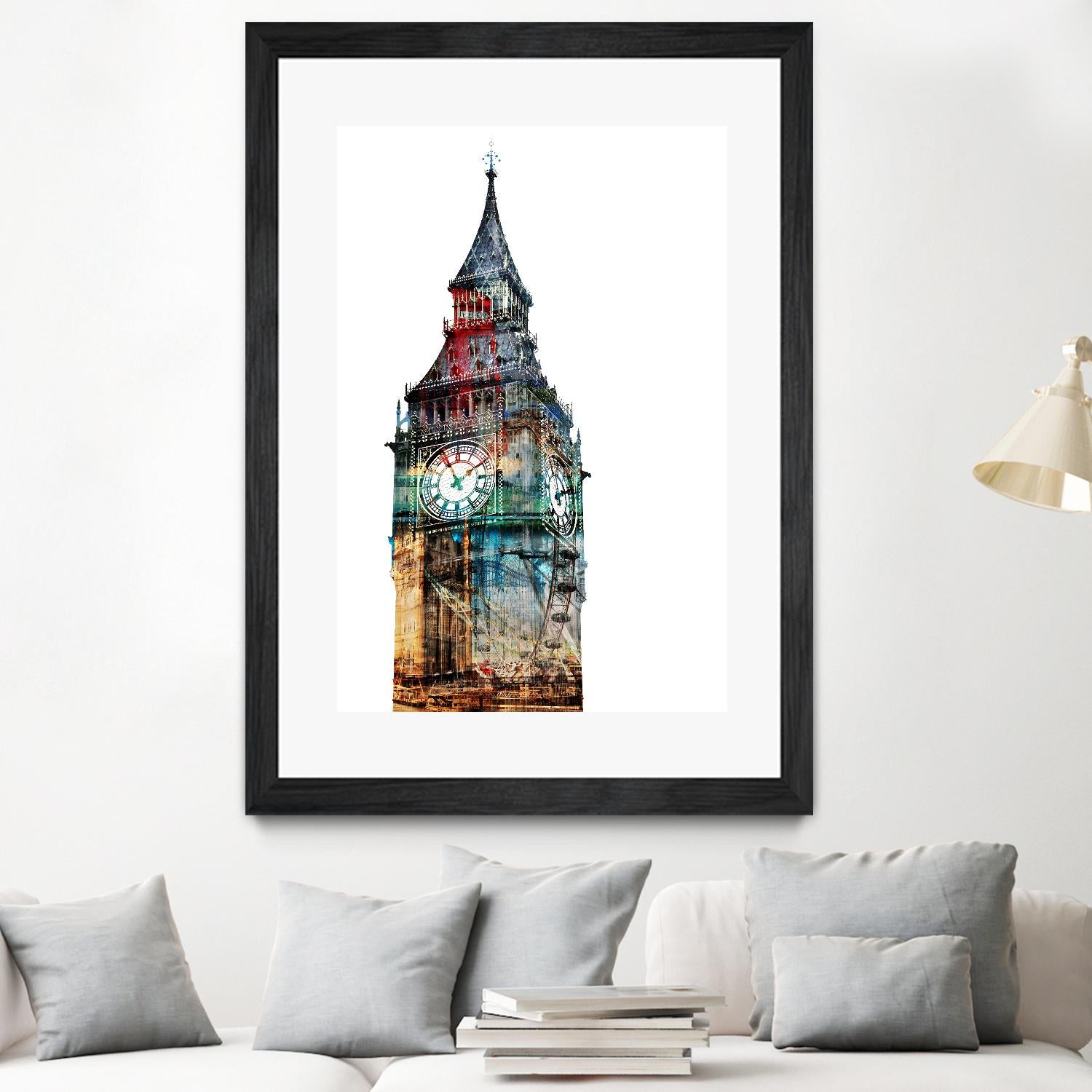 London Spirit by THE Studio on GIANT ART - blue city scene