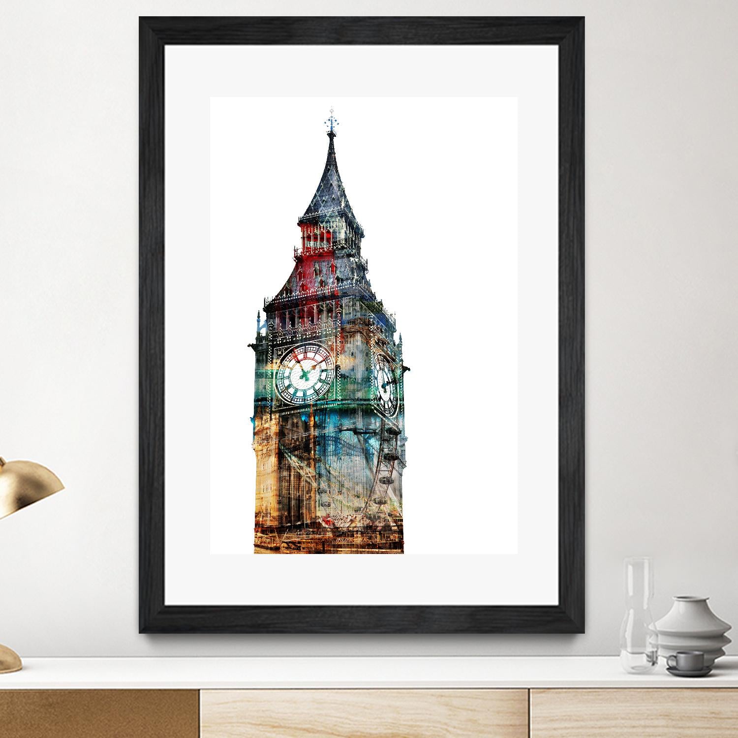 London Spirit by THE Studio on GIANT ART - blue city scene