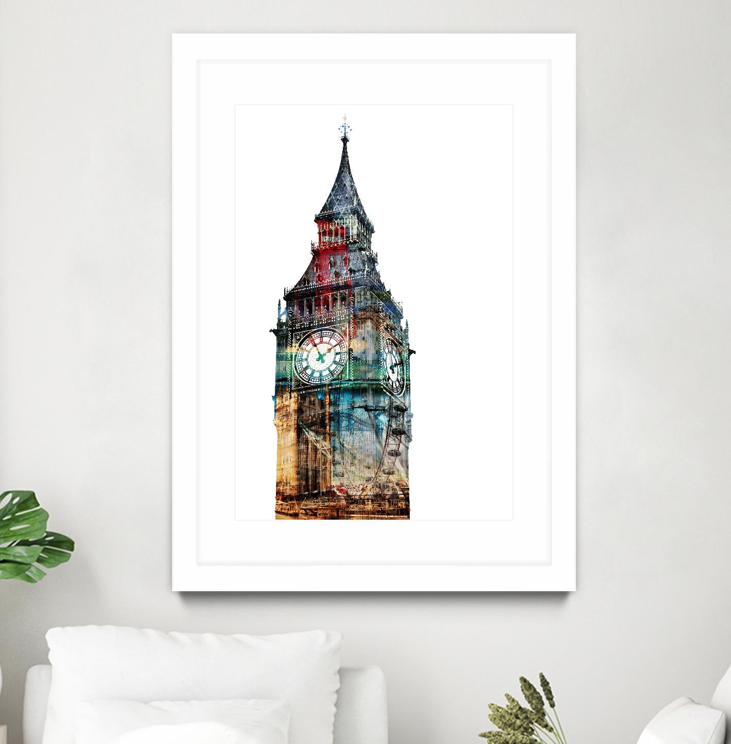 London Spirit by THE Studio on GIANT ART - blue city scene