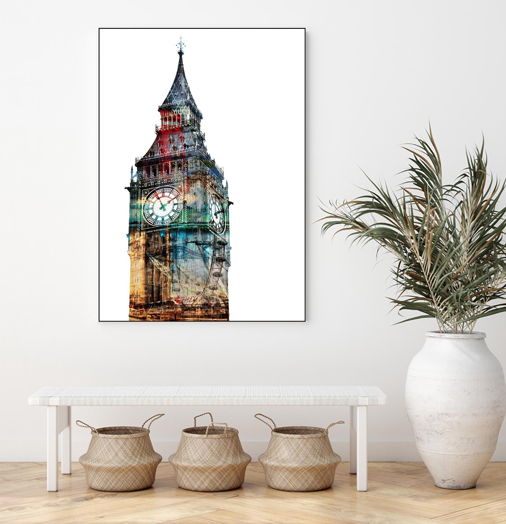 London Spirit by THE Studio on GIANT ART - blue city scene