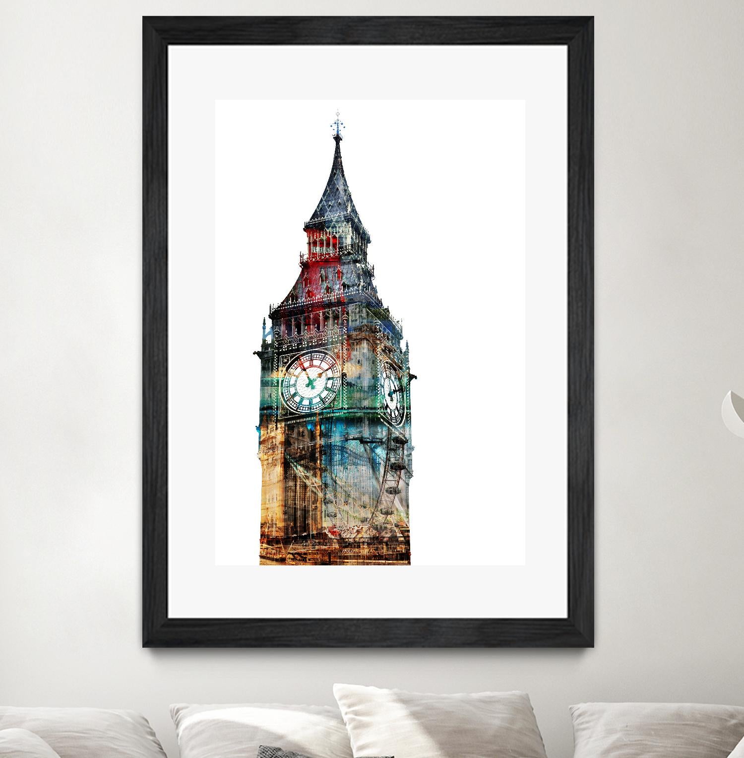 London Spirit by THE Studio on GIANT ART - blue city scene