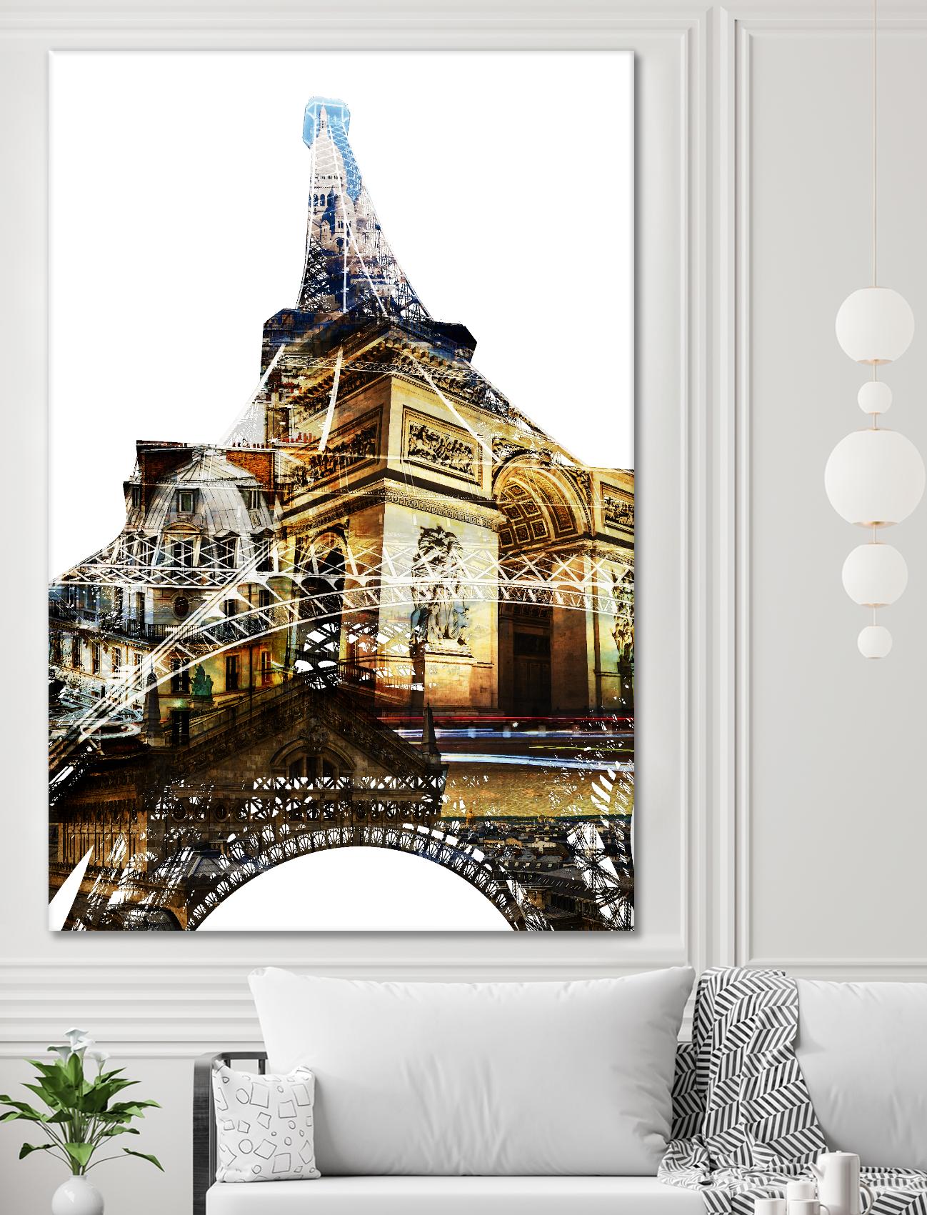 Paris Spirit by THE Studio on GIANT ART - yellow city scene
