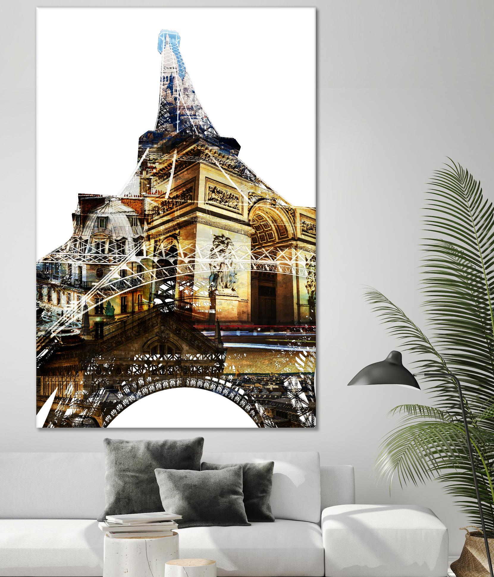 Paris Spirit by THE Studio on GIANT ART - yellow city scene