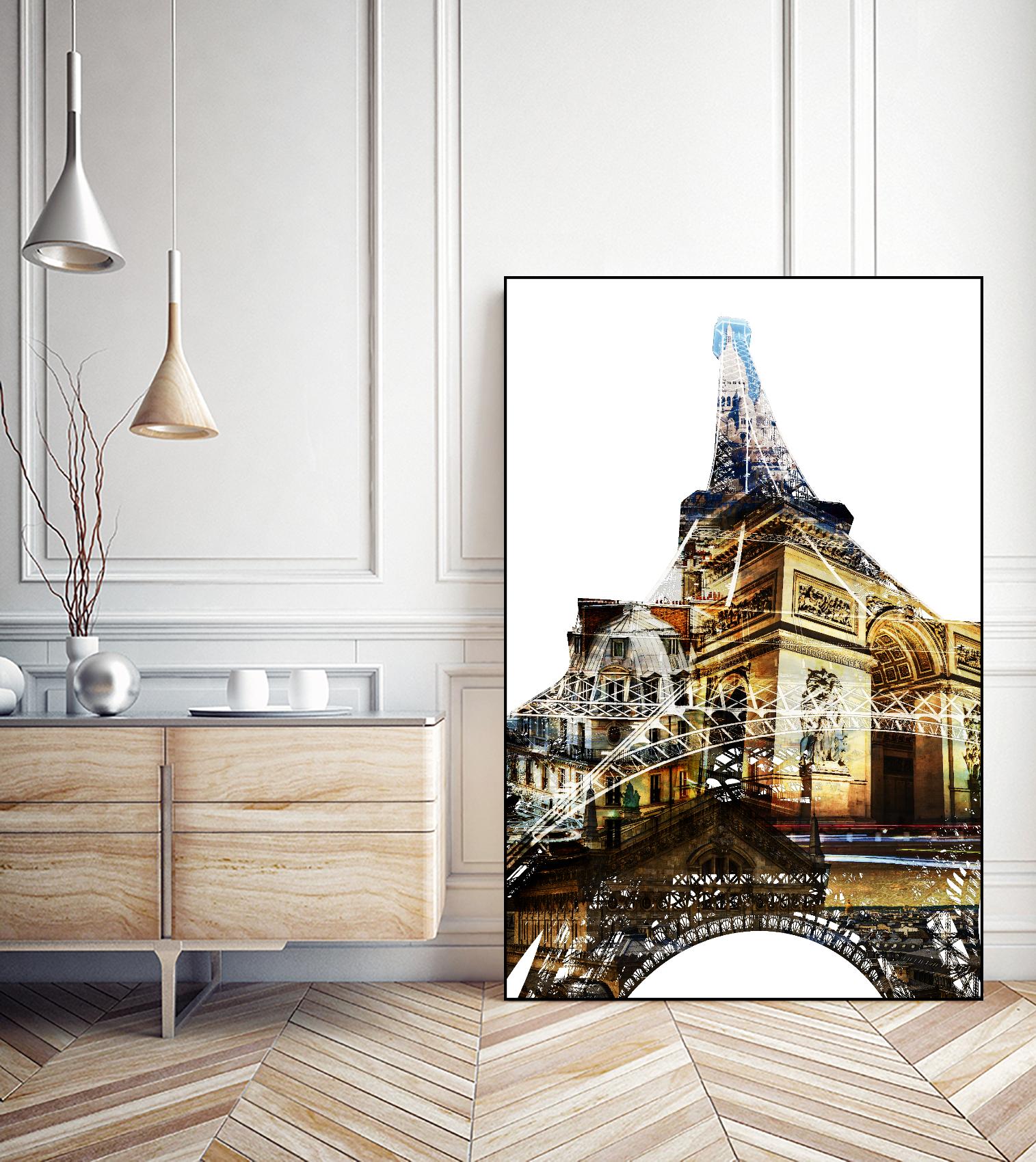 Paris Spirit by THE Studio on GIANT ART - yellow city scene