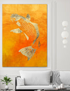 Koi by THE Studio on GIANT ART - beige oriental
