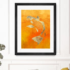 Koi by THE Studio on GIANT ART - beige oriental
