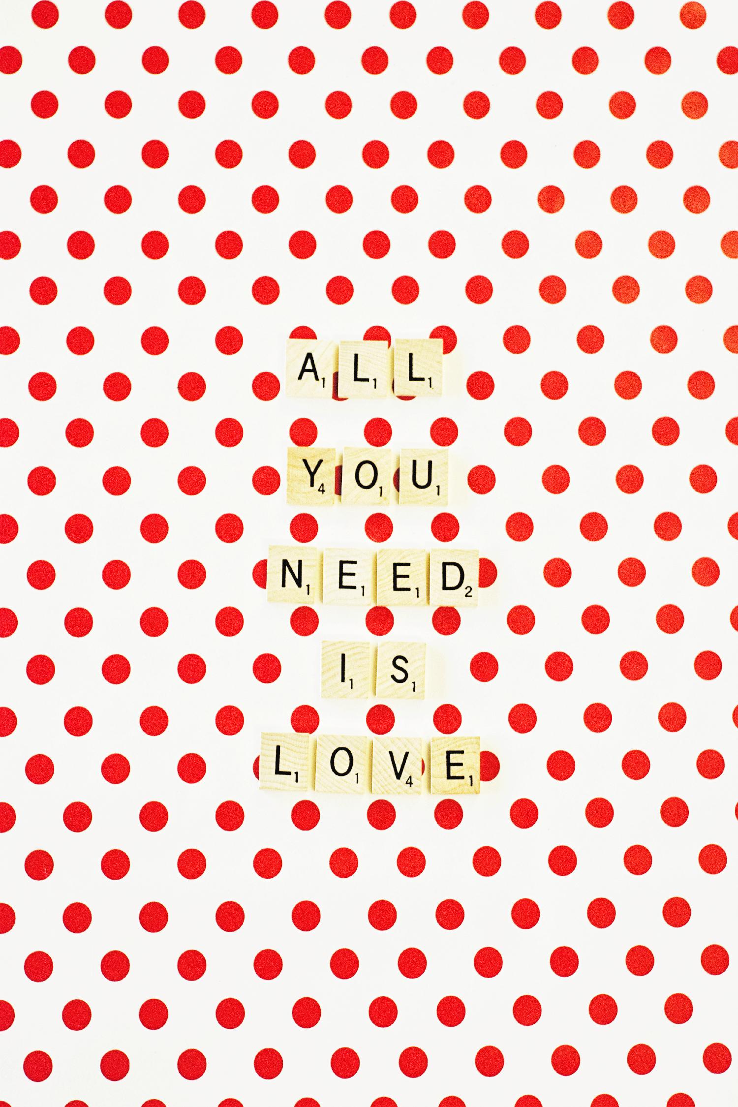 All you Need is Love by Libertad Leal on GIANT ART - white contemporary