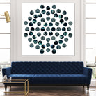 Circle Grid L by THE Studio on GIANT ART - grey abstract